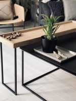 ⁦צמד שולחנות סלון Livorno Black⁩ – תמונה ⁦4⁩