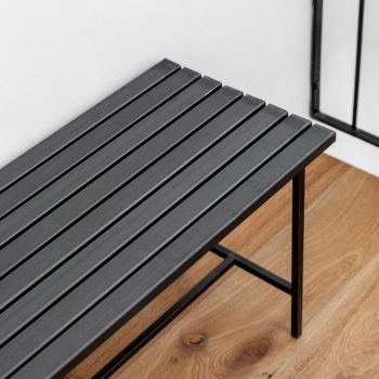 Striped bench